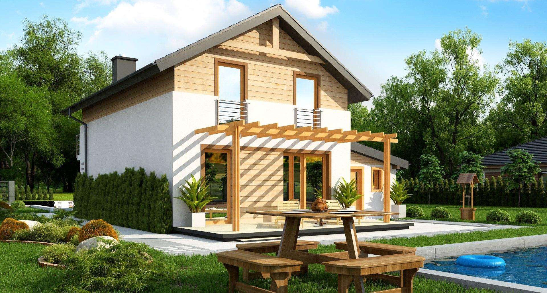 Casă cu mansardă 101 mp utili, un dormitor, 2 băi