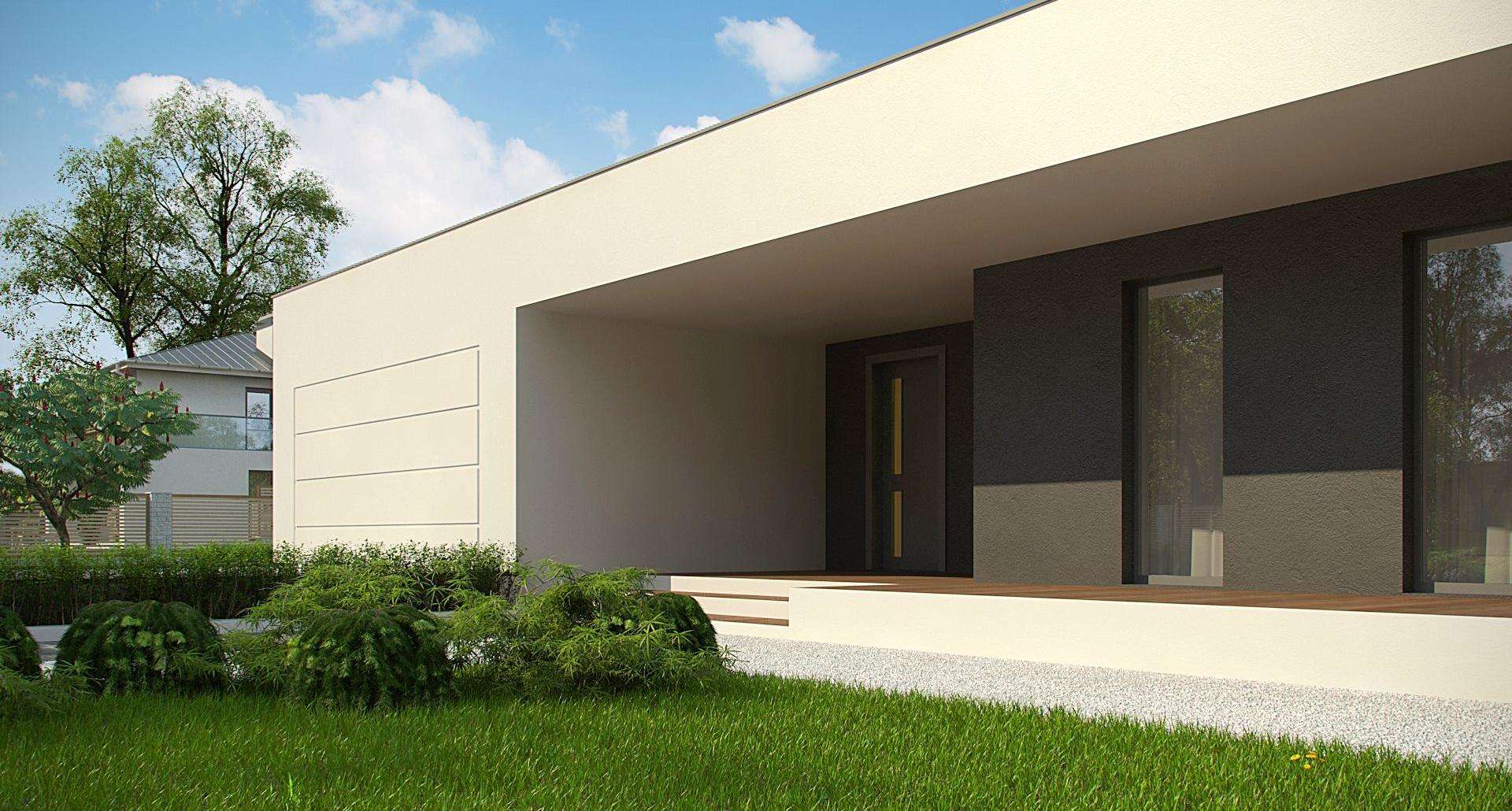 Fatada Casă parter 179 mp utili, 3 dormitoare, 2 băi