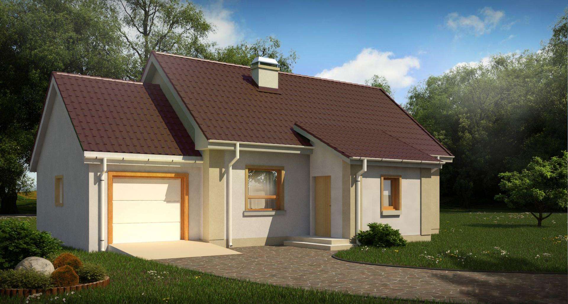 Fatada Casă parter 75 mp utili, 2 dormitoare, o baie