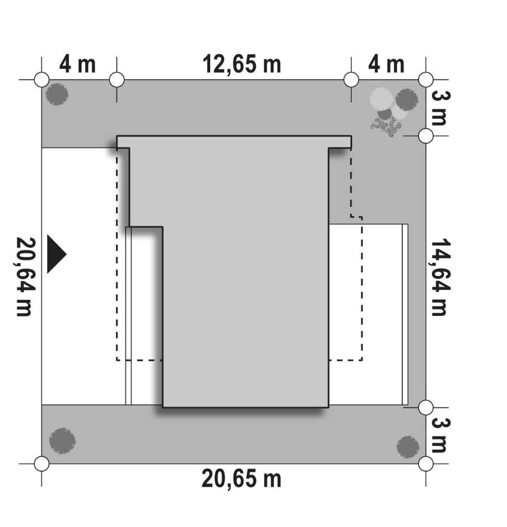 Plan amplasament Casă cu etaj 148 mp utili, un dormitor, 3 băi