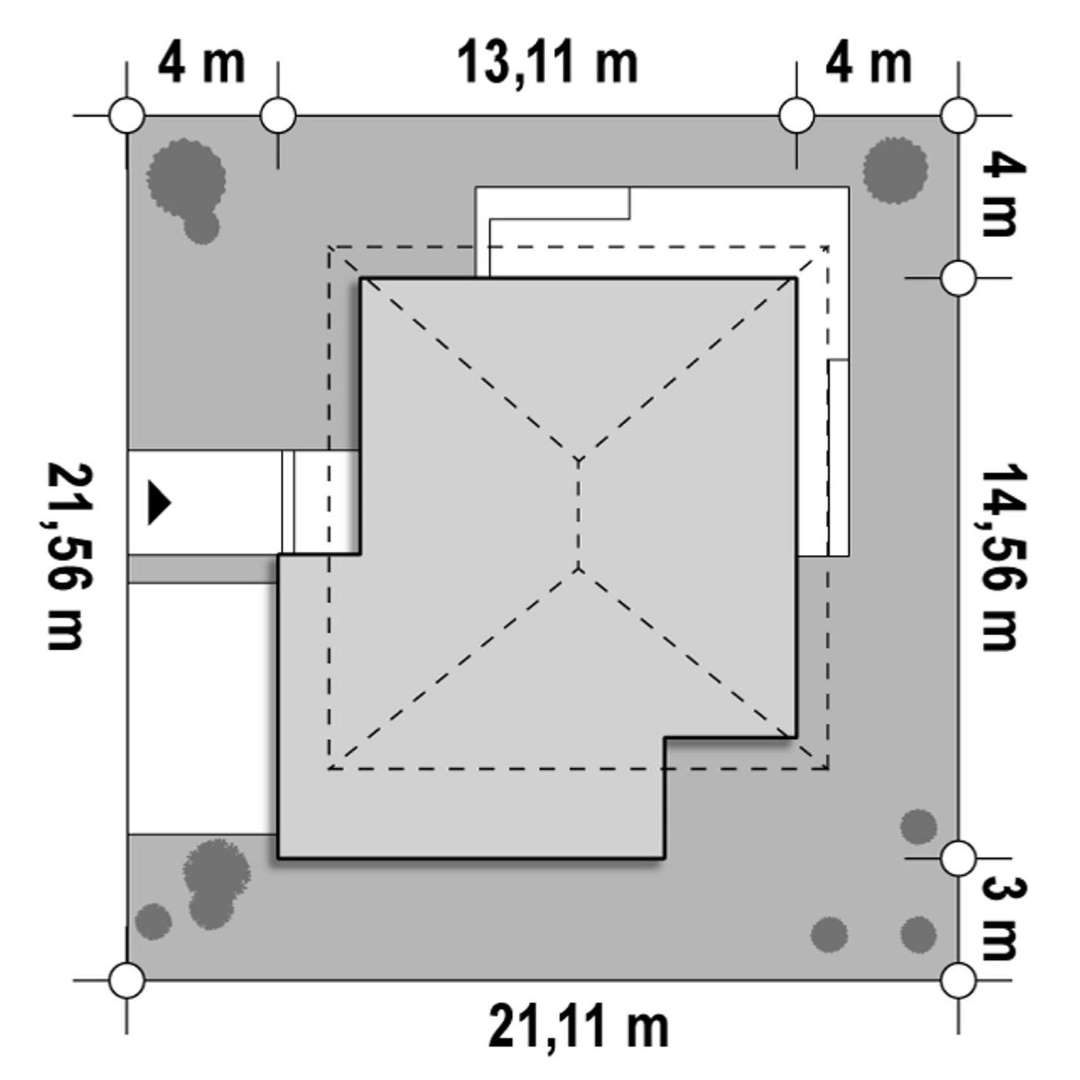 Plan amplasament Casă cu etaj 178 mp utili, un dormitor, 3 băi