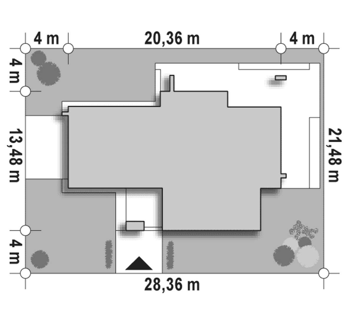 Plan amplasament Casă cu etaj 205 mp utili, un dormitor, 3 băi