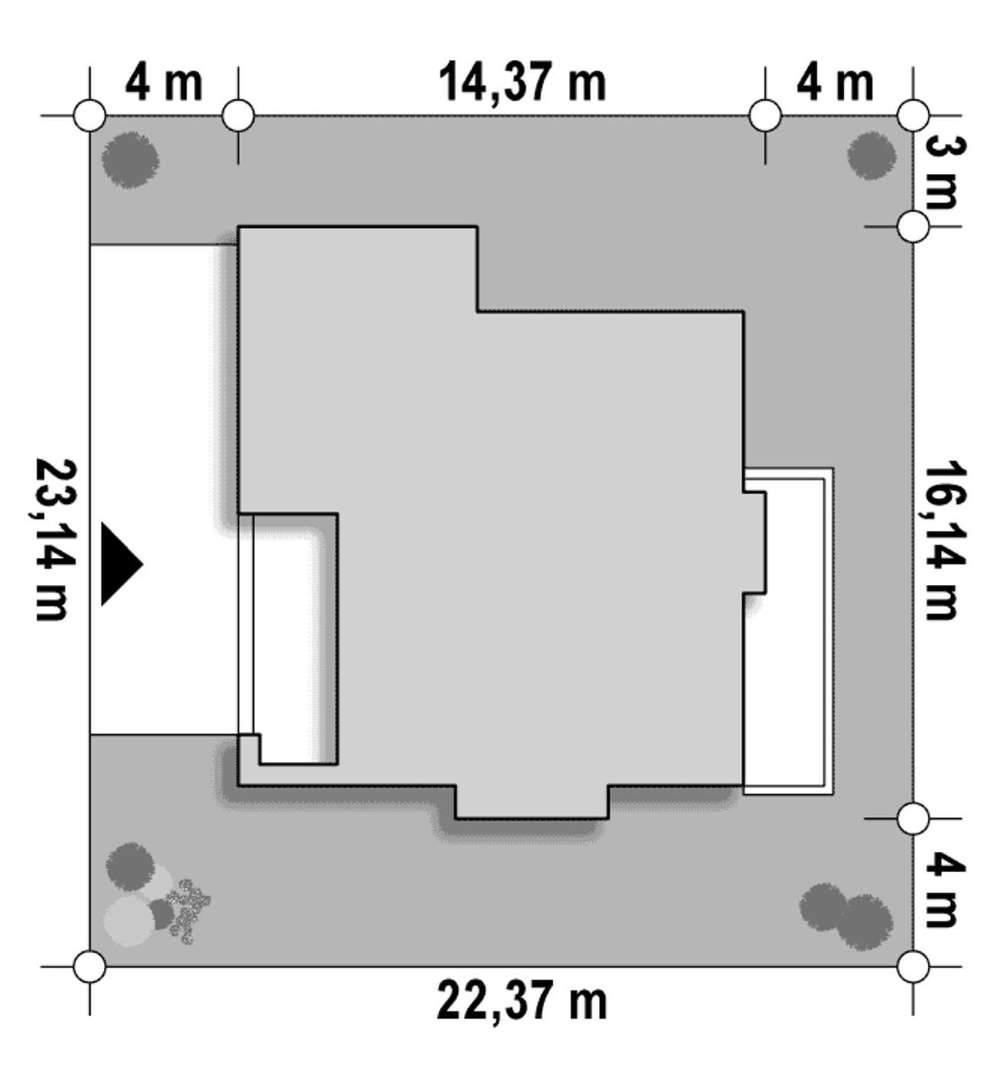 Plan amplasament Casă cu etaj 203 mp utili, un dormitor, 3 băi