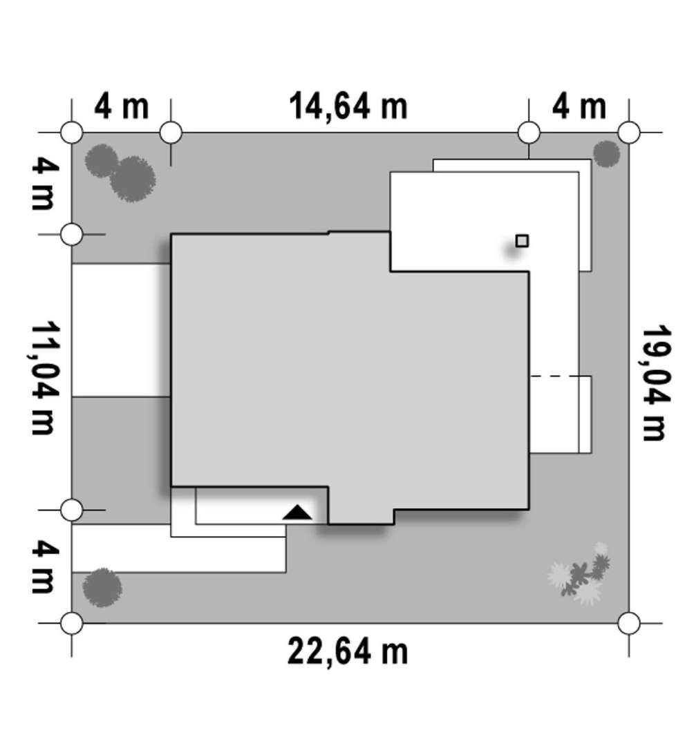 Plan amplasament Casă cu etaj 139 mp utili, un dormitor, 2 băi